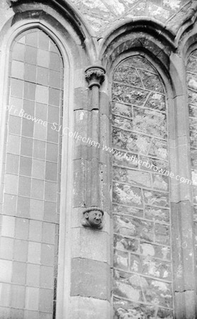 DETAILS OF ST.JOHN'S CHURCH FORMANLY S.J. CORBEL HEADS BETWEEN THE WINDOWS